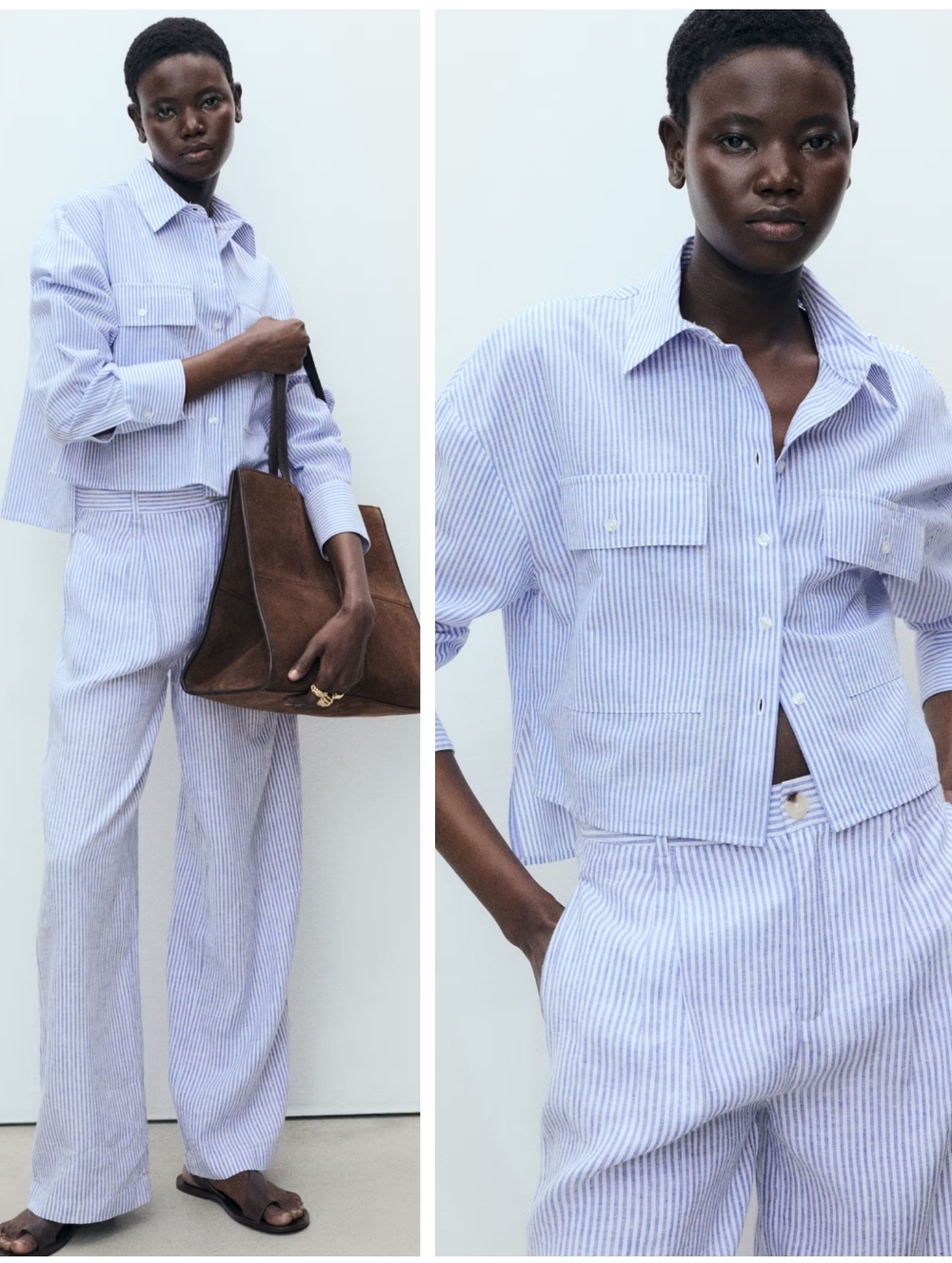 MANGO Linen Blend Outfit